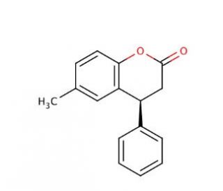 (4S)-6-Methyl-4-phenylchroman-2-one - chemical structure image