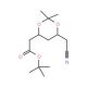 (4S,6S)-6-(Cyanomethyl)-2,2-dimethyl-1,3-dioxane-4-acetic Acid tBu Ester (CAS 196085-85-5) - chemical structure image