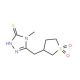5-[(1,1-dioxidotetrahydrothien-3-yl)methyl]-4-methyl-4H-1,2,4-triazole-3-thiol - chemical structure image