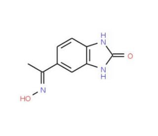 5-[(1E)-N-hydroxyethanimidoyl]-1,3-dihydro-2H-benzimidazol-2-one - chemical structure image