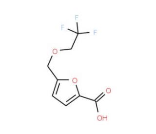 5-[(2,2,2-trifluoroethoxy)methyl]-2-furoic acid - chemical structure image