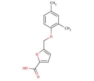 5-[(2,4-dimethylphenoxy)methyl]-2-furoic acid - chemical structure image