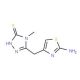 5-[(2-amino-1,3-thiazol-4-yl)methyl]-4-methyl-2,4-dihydro-3H-1,2,4-triazole-3-thione - chemical structure image