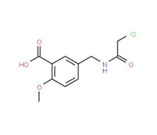 5-[(2-Chloro-acetylamino)-methyl]-2-methoxy-benzoic acid - chemical structure image