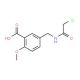 5-[(2-Chloro-acetylamino)-methyl]-2-methoxy-benzoic acid - chemical structure image