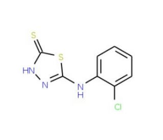 5-[(2-chlorophenyl)amino]-1,3,4-thiadiazole-2-thiol (CAS 37844-22-7) - chemical structure image