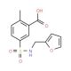 5-{[(2-furylmethyl)amino]sulfonyl}-2-methylbenzoic acid - chemical structure image