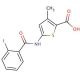 5-[(2-iodobenzene)amido]-3-methylthiophene-2-carboxylic acid - chemical structure image