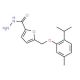 5-[(2-Isopropyl-5-methylphenoxy)methyl]-2-furohydrazide - chemical structure image