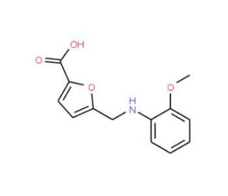 5-{[(2-methoxyphenyl)amino]methyl}-2-furoic acid - chemical structure image