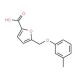 5-[(3-methylphenoxy)methyl]-2-furoic acid - chemical structure image