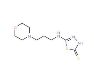 5-[(3-morpholin-4-ylpropyl)amino]-1,3,4-thiadiazole-2-thiol (CAS 794554-82-8) - chemical structure image