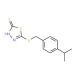 5-[(4-isopropylbenzyl)thio]-1,3,4-thiadiazole-2-thiol - chemical structure image