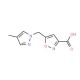 5-[(4-Methyl-1H-pyrazol-1-yl)methyl]isoxazole-3-carboxylic acid (CAS 1170258-35-1) - chemical structure image