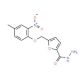 5-[(4-Methyl-2-nitrophenoxy)methyl]-2-furohydrazide - chemical structure image