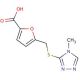 5-{[(4-methyl-4H-1,2,4-triazol-3-yl)thio]methyl}-2-furoic acid - chemical structure image