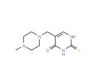 5-[(4-Methylpiperazino)methyl]-2-thioxo-2,3-dihydro-4(1H)-pyrimidinone - chemical structure image