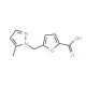 5-[(5-Methyl-1H-pyrazol-1-yl)methyl]-2-furoic acid - chemical structure image
