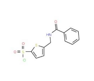 5-[(Benzoylamino)methyl]thiophene-2-sulphonyl chloride (CAS 138872-44-3) - chemical structure image