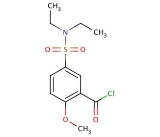 5-[(diethylamino)sulfonyl]-2-methoxybenzoyl chloride - chemical structure image