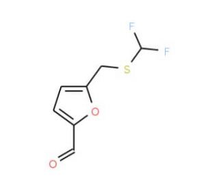 5-{[(difluoromethyl)thio]methyl}-2-furaldehyde - chemical structure image