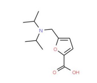 5-[(Diisopropylamino)-methyl]-furan-2-carboxylic acid - chemical structure image