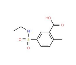 5-[(ethylamino)sulfonyl]-2-methylbenzoic acid - chemical structure image