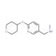 5-[(Methylamino)methyl]-2-(tetrahydro-2H-pyran-4-yloxy)pyridine (CAS 910036-99-6) - chemical structure image
