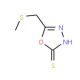5-[(methylthio)methyl]-1,3,4-oxadiazole-2-thiol - chemical structure image