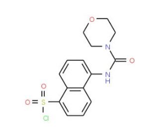 5-[(Morpholine-4-carbonyl)-amino]-naphthalene-1-sulfonyl chloride - chemical structure image