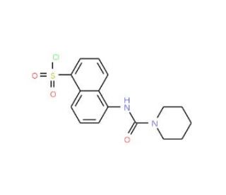 5-[(Piperidine-1-carbonyl)-amino]-naphthalene-1-sulfonyl chloride - chemical structure image