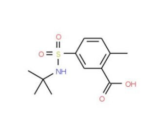 5-[(tert-butylamino)sulfonyl]-2-methylbenzoic acid - chemical structure image
