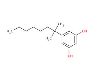 5-(1,1-Dimethylheptyl)resorcinol (CAS 56469-10-4) - chemical structure image