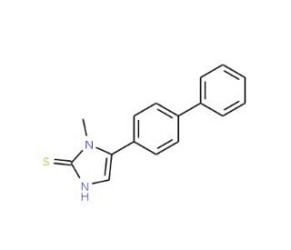 5-(1,1&prime;-biphenyl-4-yl)-1-methyl-1H-imidazole-2-thiol - chemical structure image