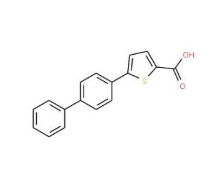 5-(1,1&prime;-biphenyl-4-yl)thiophene-2-carboxylic acid - chemical structure image