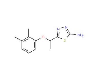 5-[1-(2,3-Dimethyl-phenoxy)-ethyl]-[1,3,4]thiadiazol-2-ylamine - chemical structure image