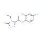 5-[1-(2,4-Dichlorophenoxy)ethyl]-4-ethyl-4H-1,2,4-triazole-3-thiol - chemical structure image