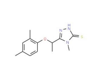 5-[1-(2,4-Dimethylphenoxy)ethyl]-4-methyl-4H-1,2,4-triazole-3-thiol - chemical structure image