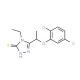 5-[1-(2,5-Dichlorophenoxy)ethyl]-4-ethyl-4H-1,2,4-triazole-3-thiol - chemical structure image
