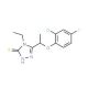 5-[1-(2-Chloro-4-fluorophenoxy)ethyl]-4-ethyl-4H-1,2,4-triazole-3-thiol - chemical structure image