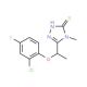 5-[1-(2-Chloro-4-fluorophenoxy)ethyl]-4-methyl-4H-1,2,4-triazole-3-thiol - chemical structure image