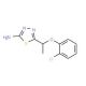 5-[1-(2-Chloro-phenoxy)-ethyl]-[1,3,4]thiadiazol-2-ylamine - chemical structure image