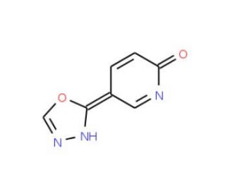 5-(1,3,4-oxadiazol-2-yl)-1,2-dihydropyridin-2-one - chemical structure image