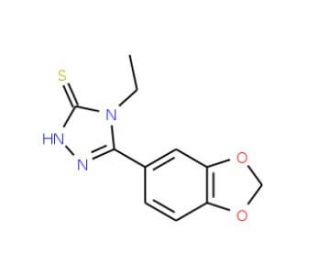 5-(1,3-Benzodioxol-5-yl)-4-ethyl-4H-1,2,4-triazole-3-thiol - chemical structure image