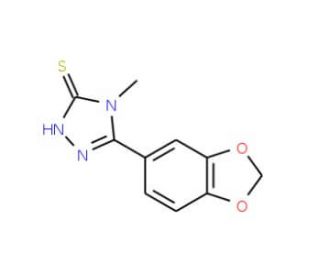 5-(1,3-Benzodioxol-5-yl)-4-methyl-4H-1,2,4-triazole-3-thiol - chemical structure image
