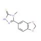 5-(1,3-Benzodioxol-5-yl)-4-methyl-4H-1,2,4-triazole-3-thiol - chemical structure image