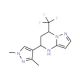 5-(1,3-Dimethyl-1H-pyrazol-4-yl)-7-trifluoromethyl-4,5,6,7-tetrahydro-pyrazolo[1,5-a]pyrimidine - chemical structure image
