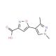 5-(1,3-Dimethyl-1H-pyrazol-4-yl)-isoxazole-3-carboxylic acid (CAS 956369-25-8) - chemical structure image