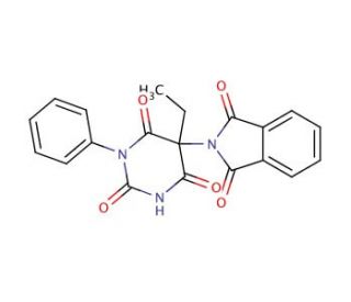 5-(1,3-Dioxo-1,3-dihydro-isoindol-2-yl)-5-ethyl-1-phenyl-pyrimidine-2,4,6-trione - chemical structure image