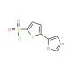 5-(1,3-Oxazol-5-yl)thiophene-2-sulphonyl chloride (CAS 321309-40-4) - chemical structure image